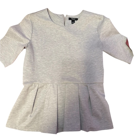 Simply Vera Vera Wang Tops - Vera Wang Peplum Blouse – Silky Gray Top – Size Small